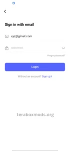 Steps to Reset Terabox Account Password